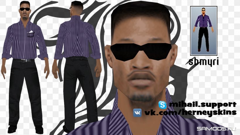 Sunglasses Shirt Fashion Grand Theft Auto: San Andreas Suit, PNG, 1280x720px, Sunglasses, Black, Brand, Button, Cool Download Free