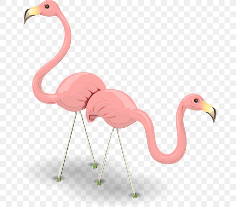 Flamingo, PNG, 684x720px, Watercolor, Animal Figure, Beak, Bird, Flamingo Download Free
