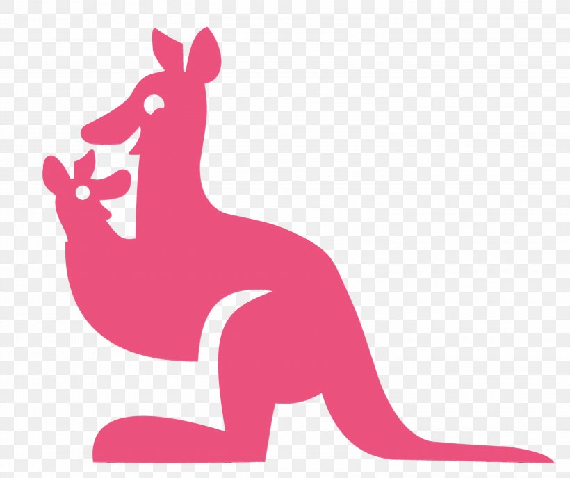 Kangaroo Macropodidae Kangaroo Red Kangaroo Pink, PNG, 3000x2519px, Watercolor, Kangaroo, Macropodidae, Magenta, Paint Download Free