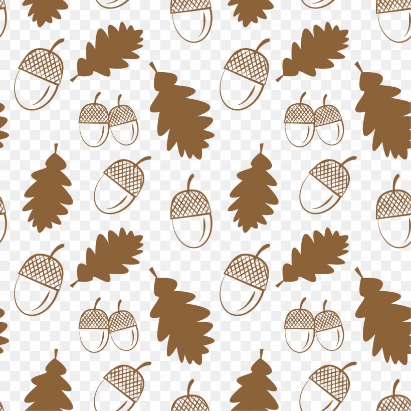 Acorn Pattern, PNG, 1042x1042px, Acorn, Branch, Brown, Leaf, Nut Download Free
