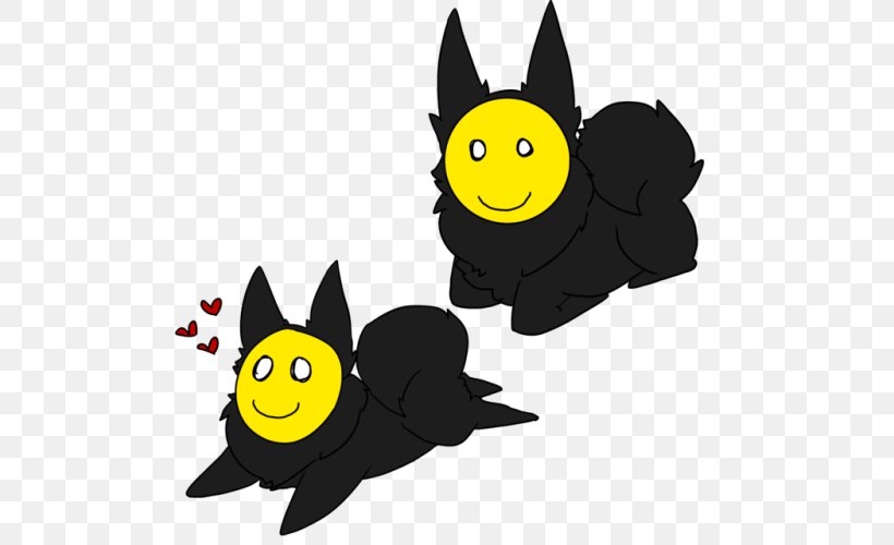 Cat Dog Canidae Smiley Clip Art, PNG, 500x500px, Cat, Black, Black M, Canidae, Carnivoran Download Free