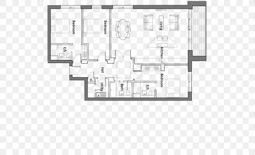 Floor Plan Architecture, PNG, 524x500px, Floor Plan, Architecture, Area, Black And White, Diagram Download Free