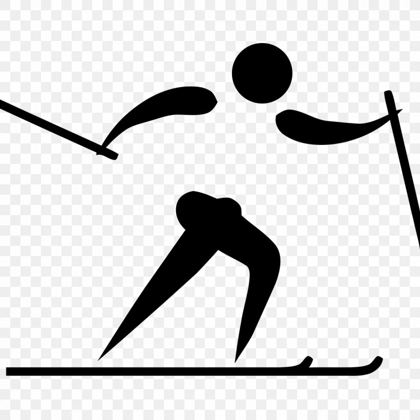 Winter Olympic Games Cross-country Skiing Pictogram, PNG, 1200x1200px, Winter Olympic Games, Alpine Skiing, Area, Black, Black And White Download Free