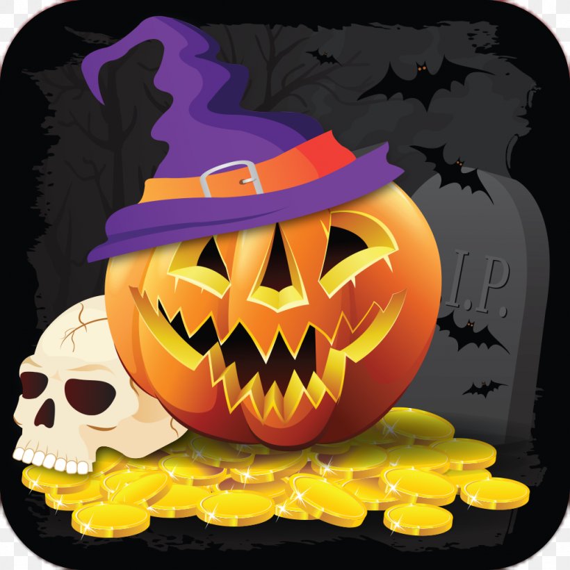 Jack-o'-lantern Hidden Object: City Of Blood Halloween Cucurbita Game, PNG, 1024x1024px, Watercolor, Cartoon, Flower, Frame, Heart Download Free