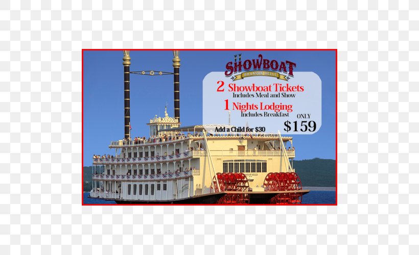 Showboat Branson Belle Cruise Ship Silver Dollar City Table Rock Lake, PNG, 500x500px, Showboat Branson Belle, Brand, Branson, Cruise Ship, Dinner Theater Download Free