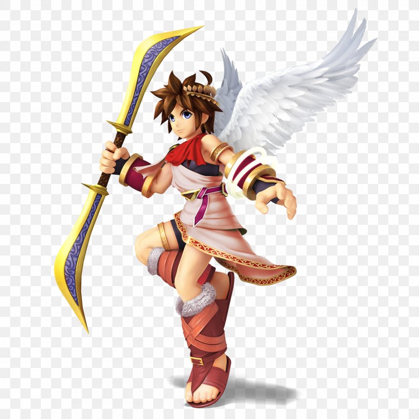 Super Smash Bros. For Nintendo 3DS And Wii U Super Smash Bros. Brawl Kid Icarus: Uprising Super Smash Bros. Melee, PNG, 1500x1500px, Super Smash Bros Brawl, Action Figure, Angel, Bowyer, Cold Weapon Download Free