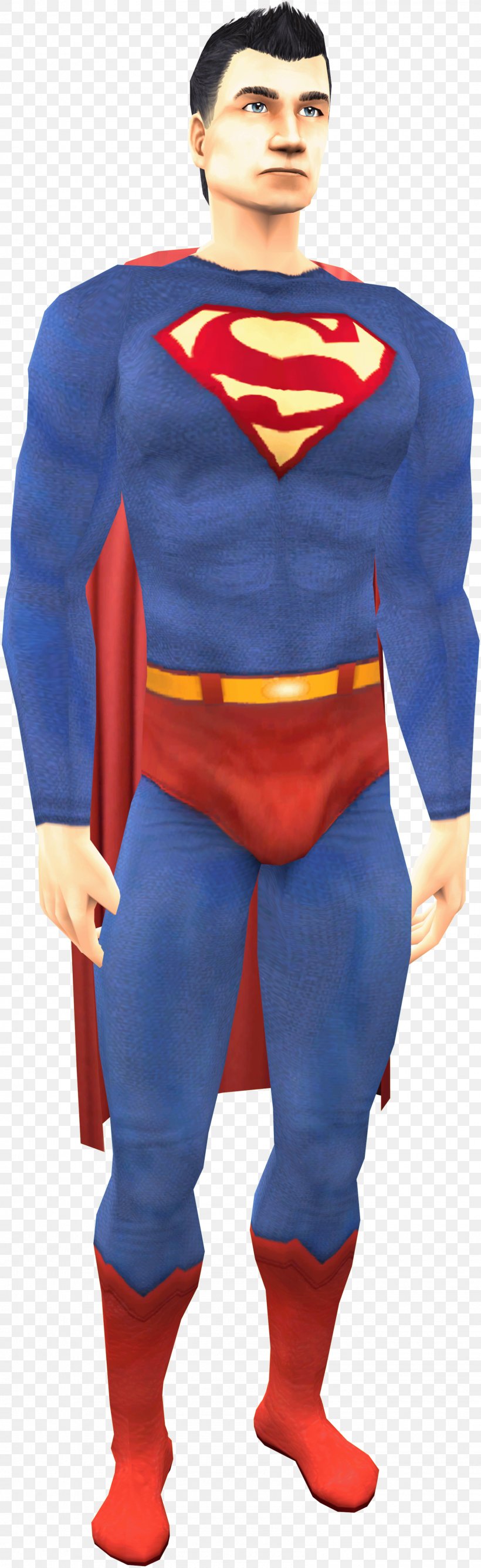 Outerwear Electric Blue Superman, PNG, 1600x5218px, Outerwear, Action Figure, Costume, Electric Blue, Fictional Character Download Free