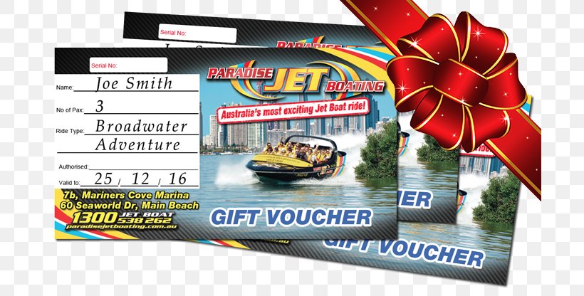 Paradise Jet Boating Gift Card Voucher Discounts And Allowances, PNG, 700x416px, Gift Card, Advertising, Boat, Brand, Christmas Day Download Free