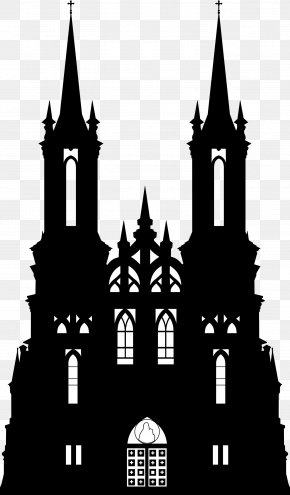 Silhouette Gothic Architecture Clip Art, PNG, 448x764px, Silhouette ...