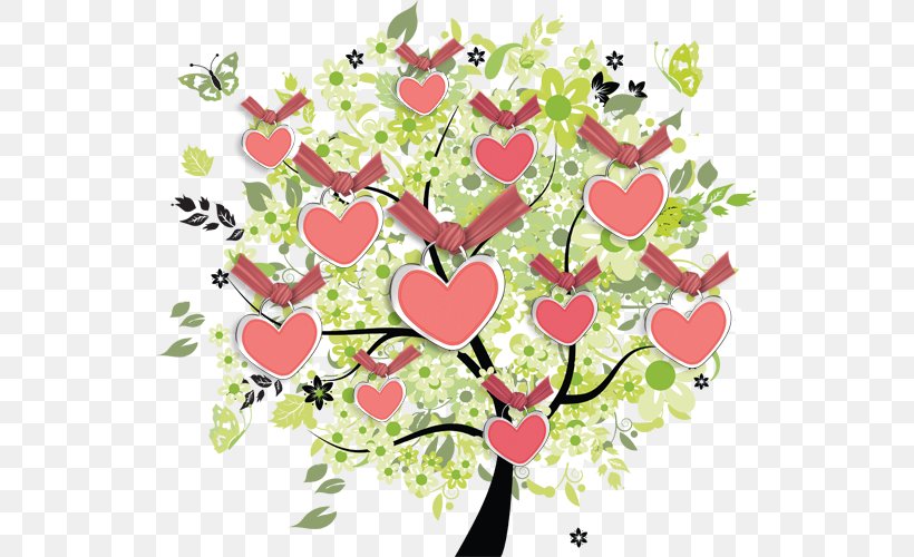 Tree Clip Art, PNG, 539x500px, Watercolor, Cartoon, Flower, Frame, Heart Download Free