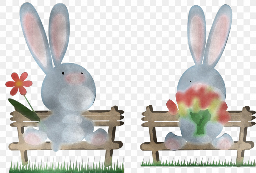 Rabbits And Hares Rabbit Hare Animal Figure Grass, PNG, 1279x866px, Rabbits And Hares, Animal Figure, Figurine, Grass, Hare Download Free