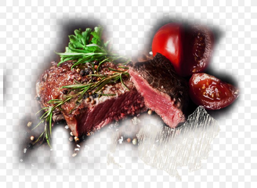 Beef Tenderloin Game Meat Roast Beef Flat Iron Steak Sirloin Steak, PNG, 800x600px, Watercolor, Cartoon, Flower, Frame, Heart Download Free