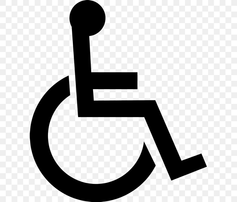 Disability Disabled Parking Permit Wheelchair Accessibility Clip Art, PNG, 613x700px, Disability, Accessibility, Area, Artwork, Black And White Download Free