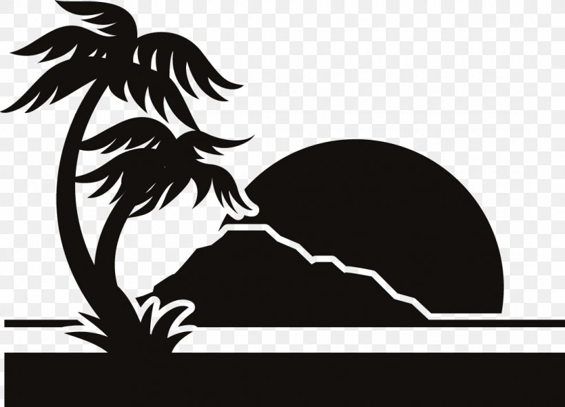 Wall Decal Beach Sticker, PNG, 1090x786px, Wall Decal, Beach, Bird, Black, Black And White Download Free