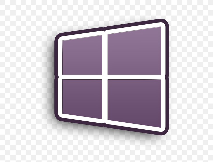 Windows Icon, PNG, 622x626px, Windows Icon, Material Property, Purple, Rectangle, Violet Download Free