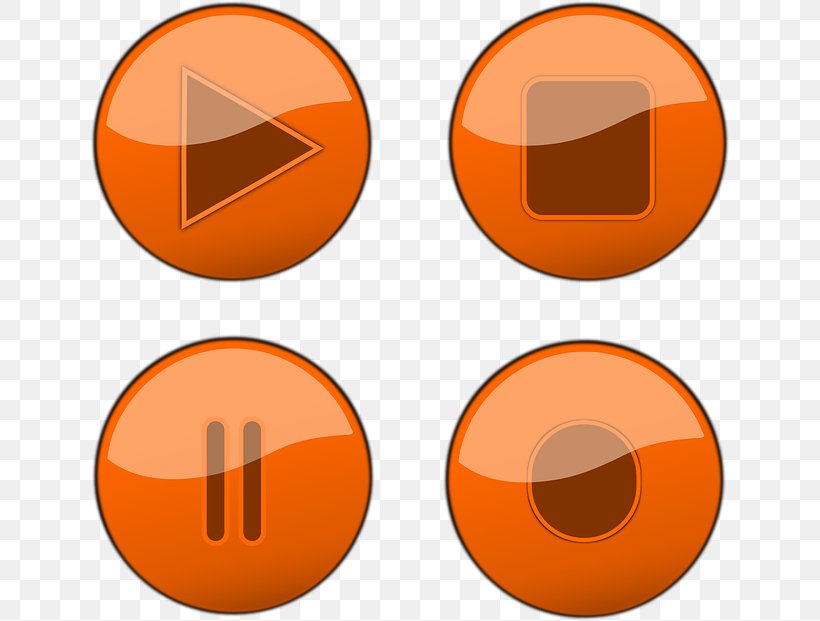 Button Clip Art, PNG, 640x621px, Button, Area, Computer Software, Media Player, Orange Download Free
