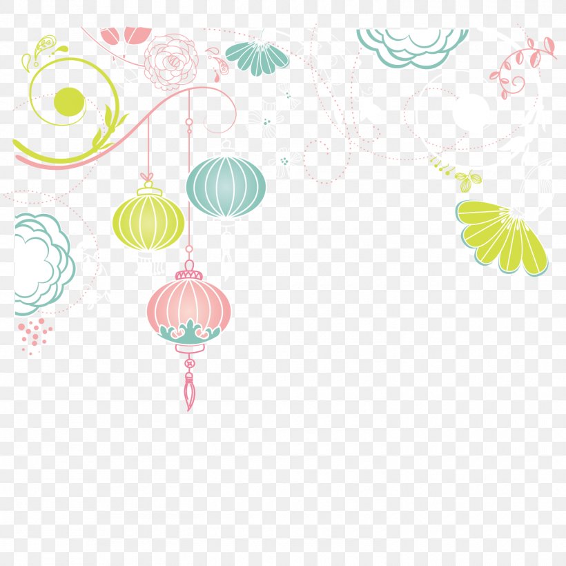 Paper Lantern, PNG, 1500x1500px, Lantern, Color, Green, Illustration, Material Download Free