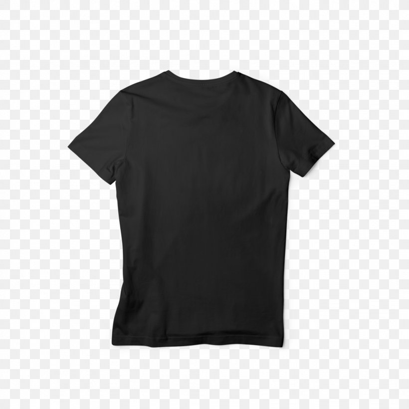 T-shirt Sleeve Crew Neck Clothing Neckline, PNG, 1024x1024px, Tshirt, Active Shirt, Black, Clothing, Cotton Download Free