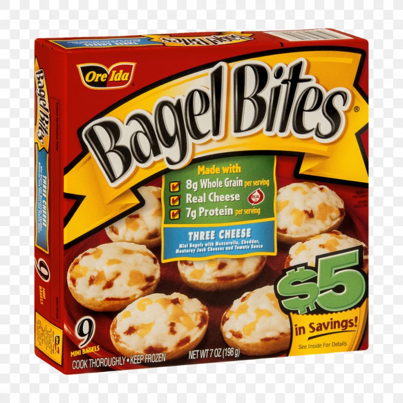 Bagel Bites Pizza Cheese Pepperoni, PNG, 1000x1000px, Bagel, American Food, Bagel Bites, Baked Goods, Cheddar Cheese Download Free