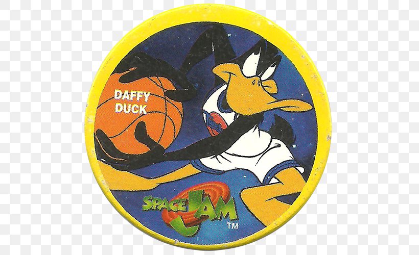 Space Jam Basketball Daffy Duck Milk Caps YouTube, PNG, 500x500px, 1996, Space Jam, Cartoon, Daffy Duck, Film Download Free