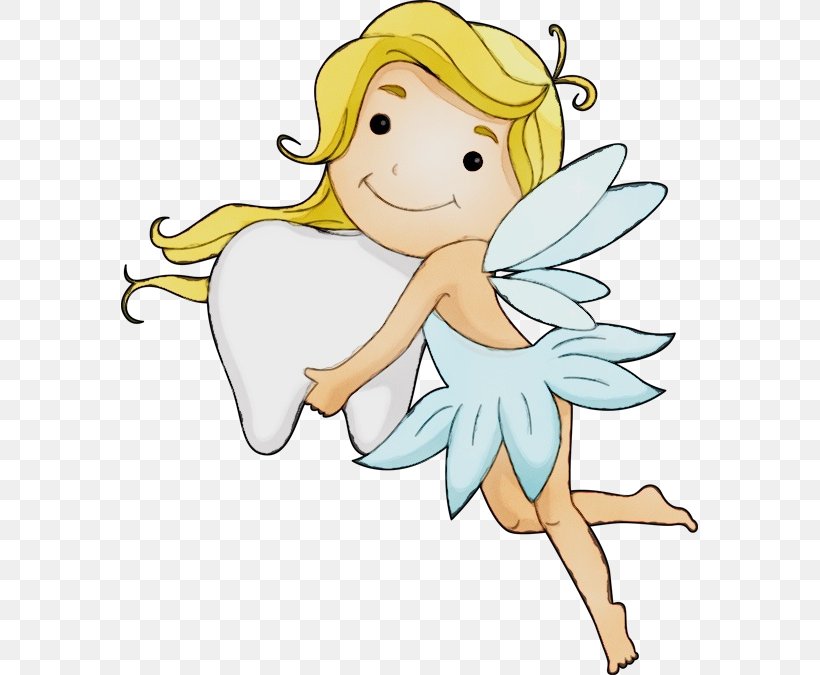 Tooth Fairy, PNG, 577x675px, Watercolor, Angel, Art, Cartoon, Drawing Download Free