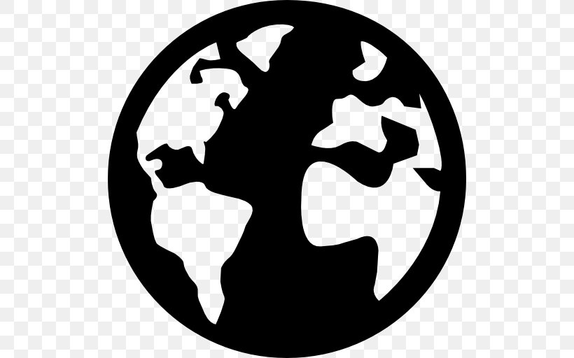 Earth Icon Design Download, PNG, 512x512px, Earth, Black And White, Computer, Icon Design, Monochrome Download Free