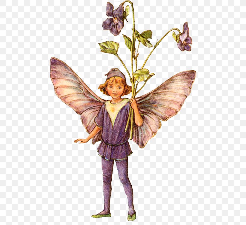 Flower Fairies Of The Spring Fairy Violet, PNG, 488x749px, Flower Fairies, Art, Cicely Mary Barker, Color, Costume Design Download Free
