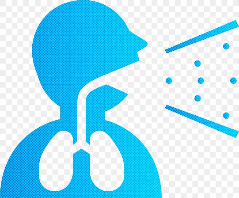 Coughing, PNG, 2999x2483px, Coughing, Aqua, Azure, Line, Turquoise Download Free