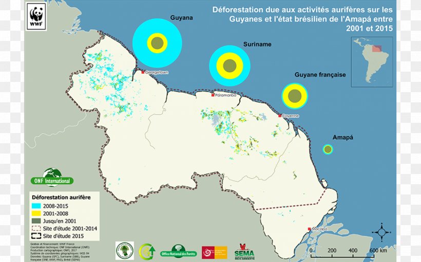 Guiana Shield Amazon Rainforest Exploitation Aurifère En Guyane Guiana Amazonian Park Amazonie, PNG, 1440x900px, Amazon Rainforest, Area, Deforestation, Ecoregion, French Guiana Download Free