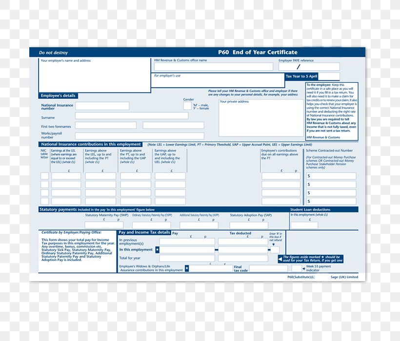 P60 Form Tax Paycheck Payroll, PNG, 700x700px, Form, Aangiftebiljet, Accounting, Area, Brand Download Free