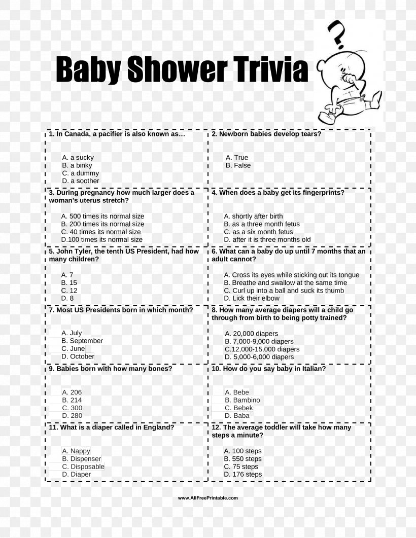 Baby Shower Trivia Game Party Gender Reveal Png 2550x3300px Baby Shower Area Child Diagram Document Download