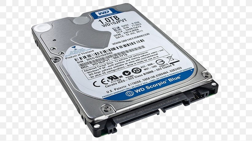 Laptop Hard Drives Western Digital Serial ATA Terabyte, PNG, 640x461px, Laptop, Computer, Computer Component, Data Storage Device, Disk Enclosure Download Free