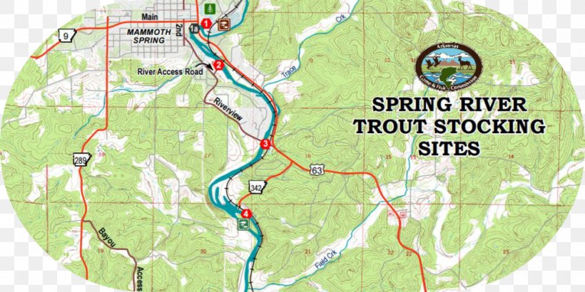 Mammoth Spring Spring River Map Water Resources, PNG, 1000x500px, Map, Area, Arkansas, Fishing, Fishing License Download Free