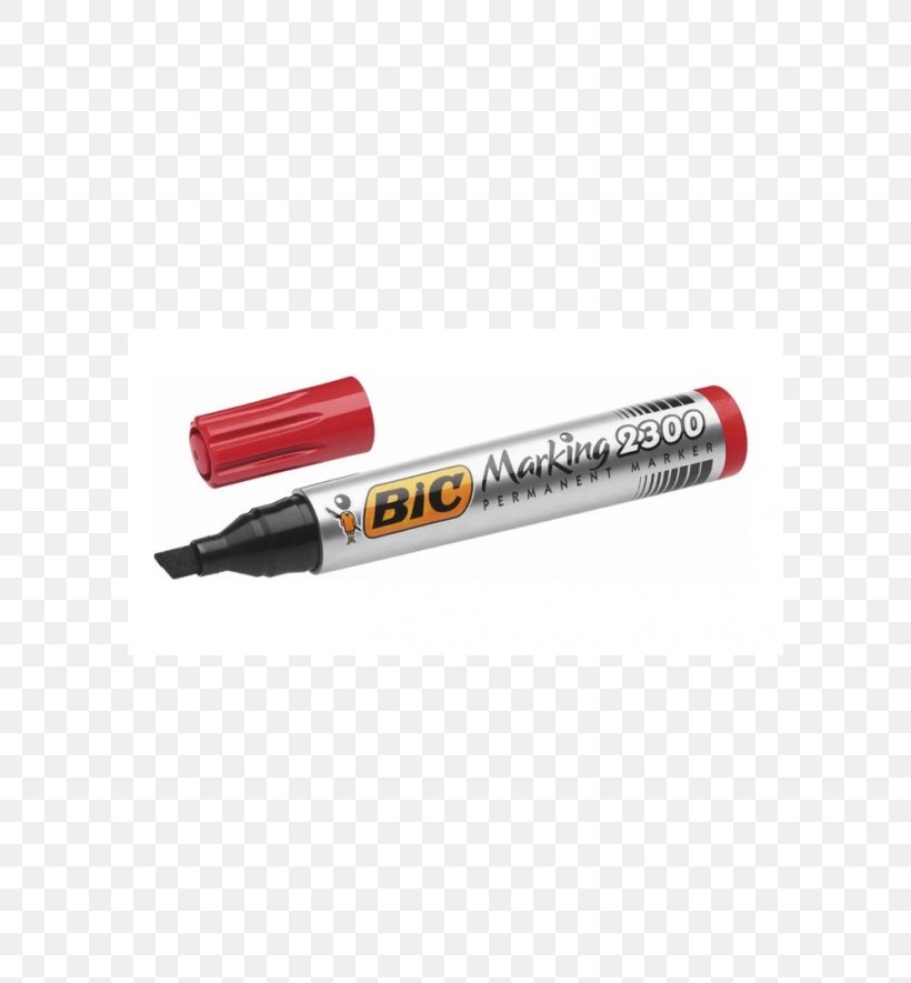 Marker Pen Box Of 12 BIC Marking 2300 ECOlutions Permanent Markers Chisel Tip Suitable New BIC Marking 2000 Paper, PNG, 590x885px, Marker Pen, Edding, Hardware, Highlighter, Office Supplies Download Free
