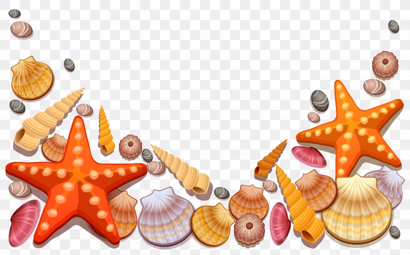 Seashell Starfish Beach Clip Art, PNG, 4242x2645px, Seashell, Beach, Food, Gastropod Shell, Invertebrate Download Free