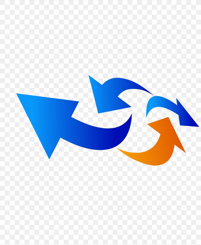 Vector Two Color Cycle Arrow Picture, PNG, 3750x4583px, Cdr, Blue, Brand, Graphic Arts, Graphic Designer Download Free