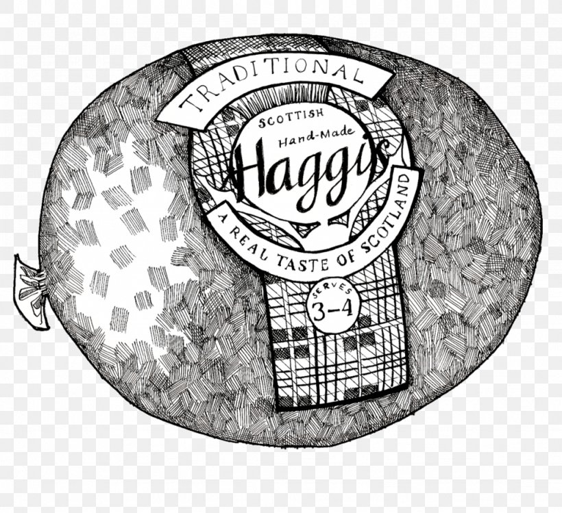 Haggis Scottish Cuisine Scotland Mince And Tatties Burns Night, PNG, 1024x936px, Haggis, Art, Black And White, Burns Night, Gift Download Free