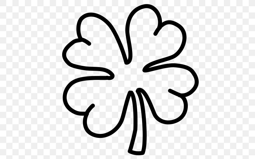 Republic Of Ireland Shamrock Four-leaf Clover Saint Patrick's Day Clip Art, PNG, 512x512px, Republic Of Ireland, Area, Artwork, Black And White, Clover Download Free