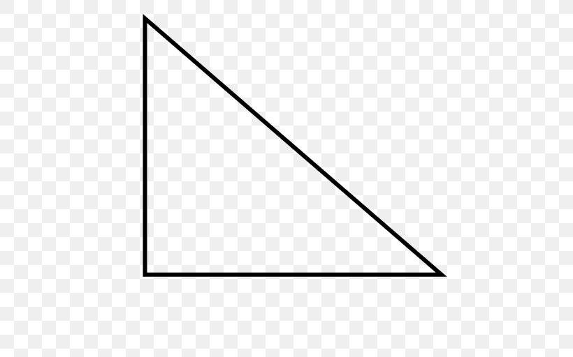 Right Triangle Polygon, PNG, 512x512px, Triangle, Area, Black, Black And White, Geometry Download Free