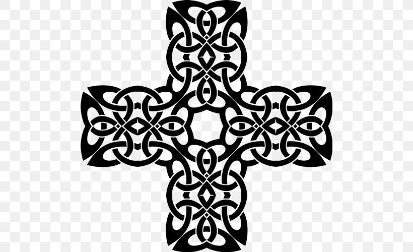 Celtic Knot Celts Cross, PNG, 500x500px, Celtic Knot, Art, Black, Black And White, Celtic Art Download Free