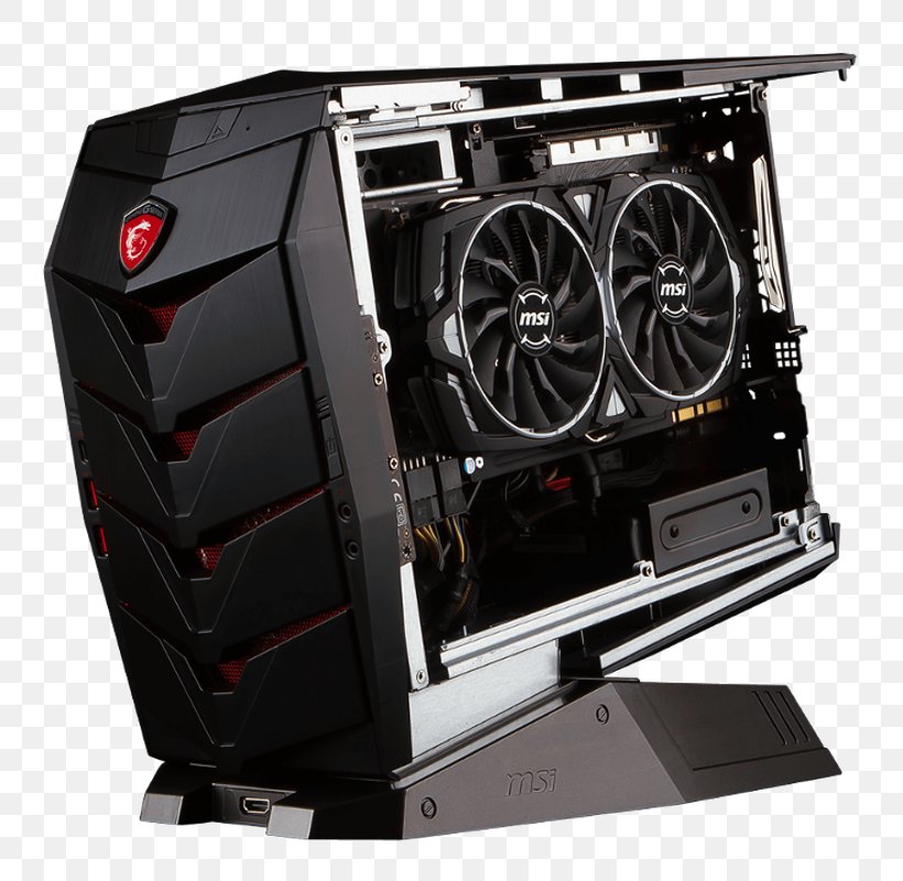 Computer Cases & Housings Gaming Computer Desktop Computers Micro-Star International Barebone Computers, PNG, 800x800px, Computer Cases Housings, Automotive Exterior, Barebone Computers, Computer, Computer Case Download Free