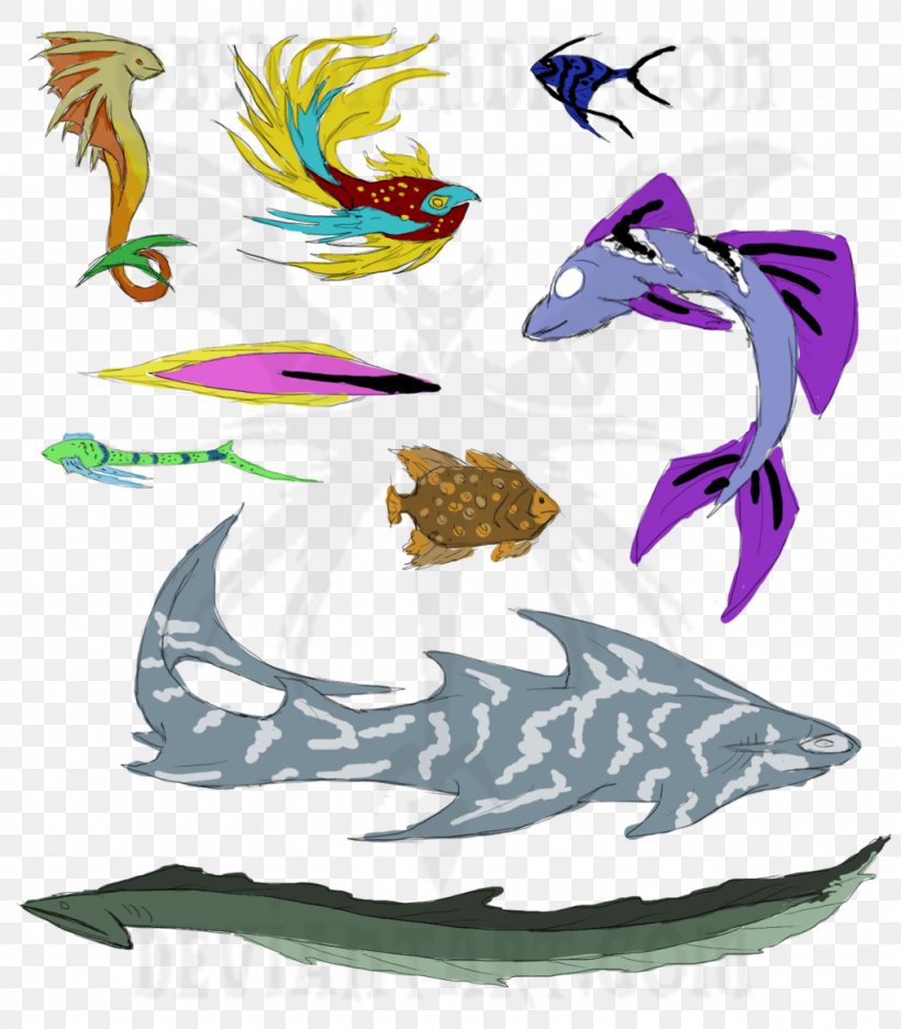 Fish Graphic Design Marine Mammal Clip Art, PNG, 1024x1171px, Fish, Art, Artwork, Fictional Character, Legendary Creature Download Free