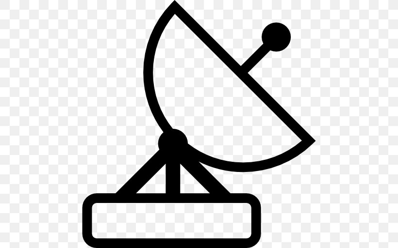 Satellite Dish Aerials Parabolic Antenna Satellite Television, PNG, 512x512px, Satellite Dish, Aerials, Area, Artwork, Black And White Download Free