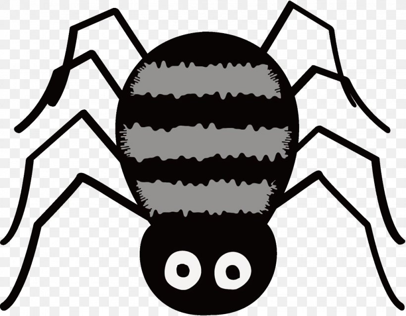 Spider Halloween, PNG, 1026x800px, Spider, Arachnid, Black, Blackandwhite, Cartoon Download Free