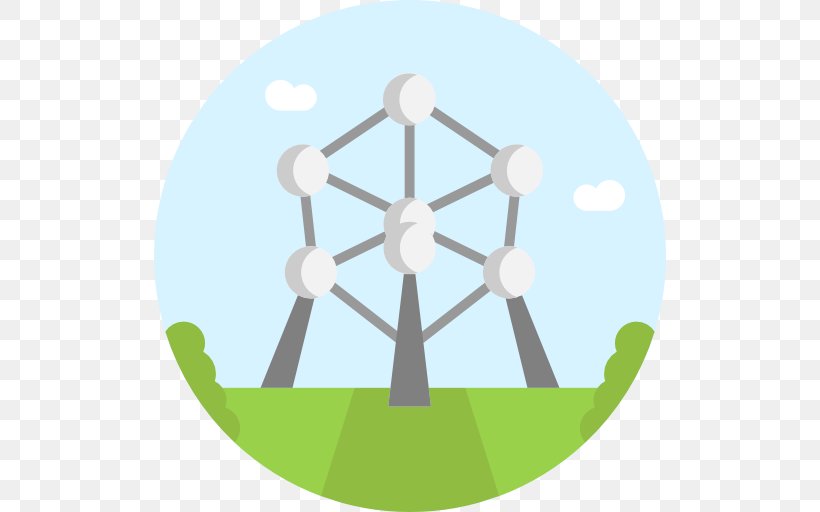 Atomium Badge, PNG, 512x512px, Atomium, Clock, Green, Monument, Vector Packs Download Free