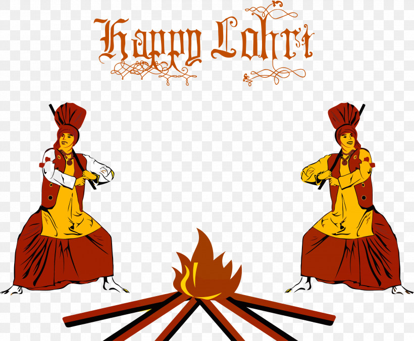 Lohri Happy Lohri, PNG, 2999x2473px, Lohri, Cartoon, Dance, Event, Folk Dance Download Free