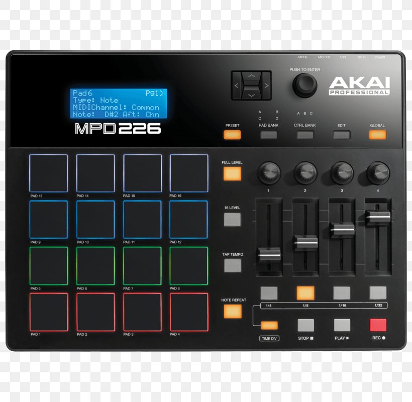 Akai MPD226 MIDI Controllers Akai MPC, PNG, 800x800px, Watercolor, Cartoon, Flower, Frame, Heart Download Free