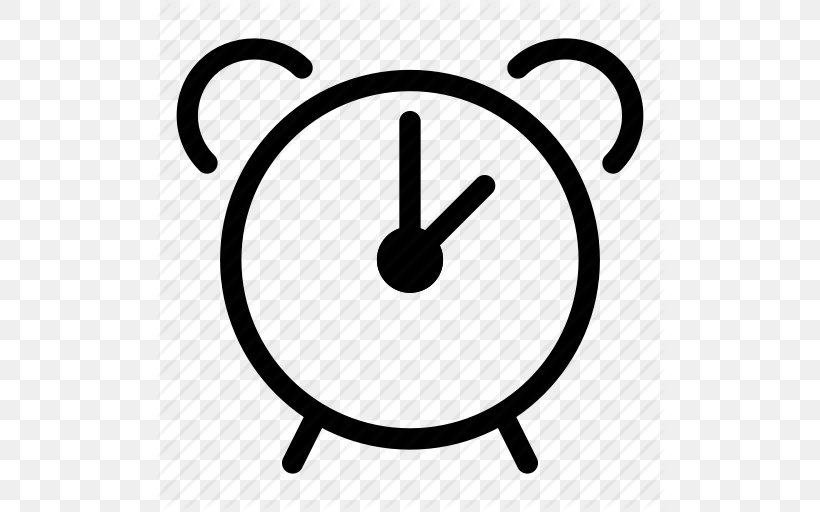 Alarm Clocks Clip Art, PNG, 512x512px, Clock, Alarm Clock, Alarm Clocks, Area, Black And White Download Free