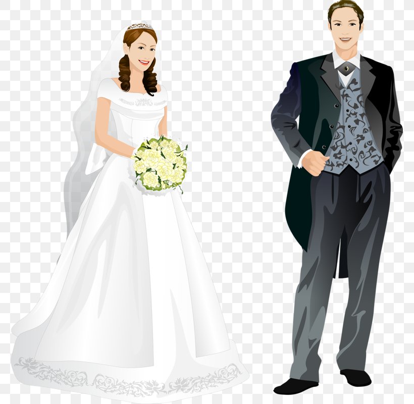 Bride And Groom Cartoon, PNG, 777x800px, Wedding, Boyfriend, Bridal  Clothing, Bridal Party Dress, Bride Download Free