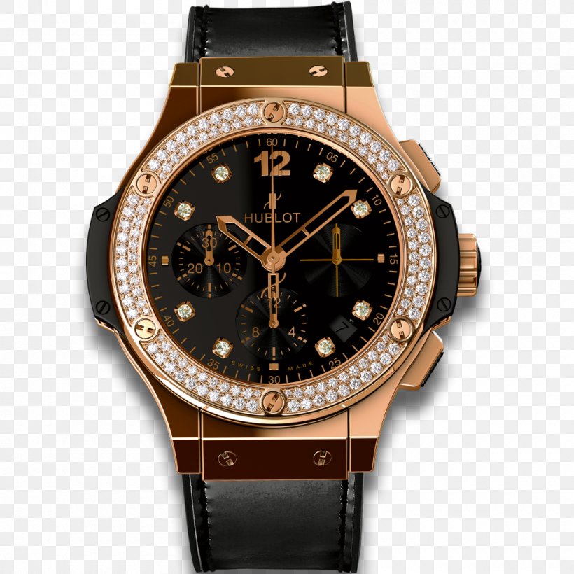 Hublot Watch Chronograph Gold Clock, PNG, 1000x1000px, Hublot, Automatic Watch, Brand, Brown, Chronograph Download Free